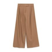 Max Mara Vida ben hög midja kamelbyxor Brown, Dam