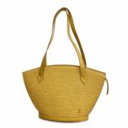 Louis Vuitton Vintage Pre-owned Tyg axelremsvskor Yellow, Dam