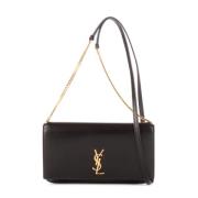 Yves Saint Laurent Vintage Pre-owned Laeder axelremsvskor Black, Dam