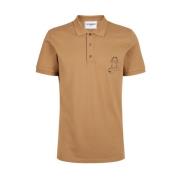 Iceberg Regular fit piquet carry over polo Brown, Herr