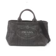 Prada Vintage Pre-owned Denim prada-vskor Gray, Dam