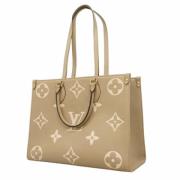 Louis Vuitton Vintage Pre-owned Tyg totevskor Beige, Dam