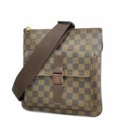 Louis Vuitton Vintage Pre-owned Tyg axelremsvskor Brown, Dam