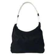 Prada Vintage Pre-owned Canvas crossbodyvskor Black, Dam