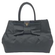 Prada Vintage Pre-owned Canvas prada-vskor Black, Dam