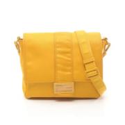 Fendi Vintage Pre-owned Nylon axelremsvskor Yellow, Dam