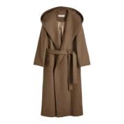 Róhe Khaki Hooded Wrap Kappa Brown, Dam