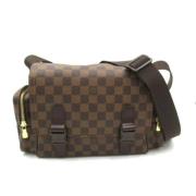 Louis Vuitton Vintage Pre-owned Canvas axelremsvskor Brown, Dam