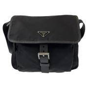 Prada Vintage Pre-owned Canvas prada-vskor Black, Dam