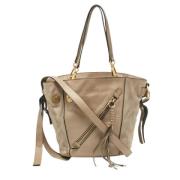 Chloé Pre-owned Pre-owned Laeder axelremsvskor Beige, Dam