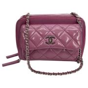 Chanel Vintage Pre-owned Laeder chanel-vskor Purple, Dam