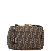 Fendi Vintage Pre-owned Canvas handvskor Brown, Dam