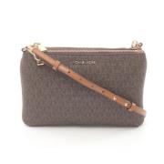 Michael Kors Pre-owned Pre-owned Canvas axelremsvskor Brown, Dam