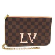 Louis Vuitton Vintage Pre-owned Canvas axelremsvskor Brown, Dam