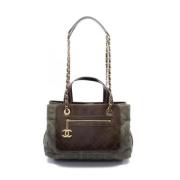 Chanel Vintage Pre-owned Laeder handvskor Green, Dam