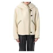 Isabel Marant Ecru Ullblandning Haxiane Jacka Beige, Dam