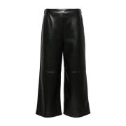 Max Mara Svart Luciana Slät Kornbyxor Black, Dam