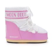 Moon Boot Rosa Icon Low Snörstövlar Pink, Dam