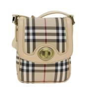 Burberry Vintage Pre-owned Canvas axelremsvskor Multicolor, Dam