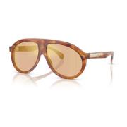 Moncler Stiliga solglasögon i Havana/Brun Brown, Unisex