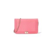 Chanel Vintage Pre-owned Tyg plnbcker Pink, Dam