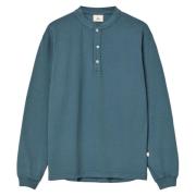 La Paz Vintage Långärmad Henley Allure Green, Herr