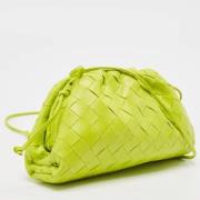 Bottega Veneta Vintage Pre-owned Laeder kuvertvskor Green, Dam