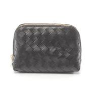 Bottega Veneta Vintage Pre-owned Laeder necessrer Black, Dam