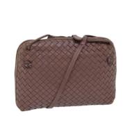 Bottega Veneta Vintage Pre-owned Laeder axelremsvskor Pink, Dam