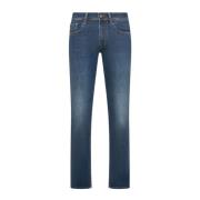 Cycle Denim Biker Byxor Blue, Herr