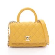 Chanel Vintage Pre-owned Tyg chanel-vskor Yellow, Dam