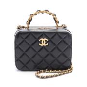 Chanel Vintage Pre-owned Laeder chanel-vskor Black, Dam