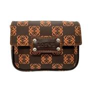 Loewe Pre-owned Pre-owned Canvas axelremsvskor Brown, Dam