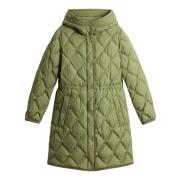 Woolrich Grön Diamantquiltad Dunjacka Green, Dam