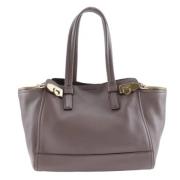 Salvatore Ferragamo Pre-owned Pre-owned Laeder totevskor Brown, Dam