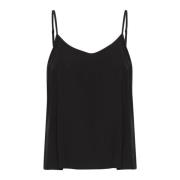 Karen by Simonsen Justera Rem Slip Top Meteorit Blus Black, Dam