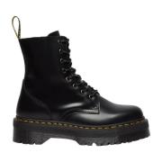 Dr. Martens Plattform Ankelkänga, Dragkedja, Rund Tå Black, Dam