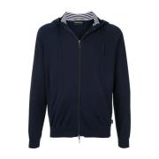 Emporio Armani Sweatshirt med Sweatshirt med dragkedja Blue, Herr