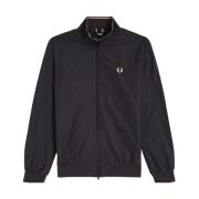 Fred Perry Brentham-jackan för stiligt ytterplagg Black, Herr