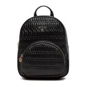 Guess Quiltad Ryggsäck Black, Dam