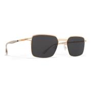 Mykita Alcott Solglasögon i Champagne Guld/Mörkgrå Yellow, Unisex