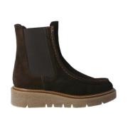 Pedro Miralles Bruna mocka ankelboots med elastik Brown, Dam