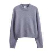 Filippa K Blå Fluffy Sweater Pullover Gray, Dam