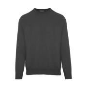 Malo Grå Ull Turtleneck Tröja med Kashmir Gray, Herr