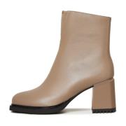 Cesare Gaspari Casual högklackade ankelboots - Beige Beige, Dam