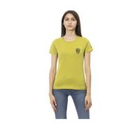 Trussardi Casual Rund Hals Kortärmad T-shirt Green, Dam