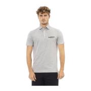 Baldinini Broderad Logotyp Polo Skjortor Gray, Herr