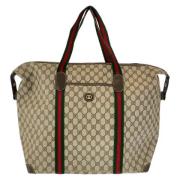 Gucci Vintage Pre-owned Canvas resvskor Brown, Dam