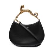 Lanvin Embellished-Handle Tote Bag Black, Dam