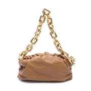 Bottega Veneta Vintage Pre-owned Laeder crossbodyvskor Brown, Dam